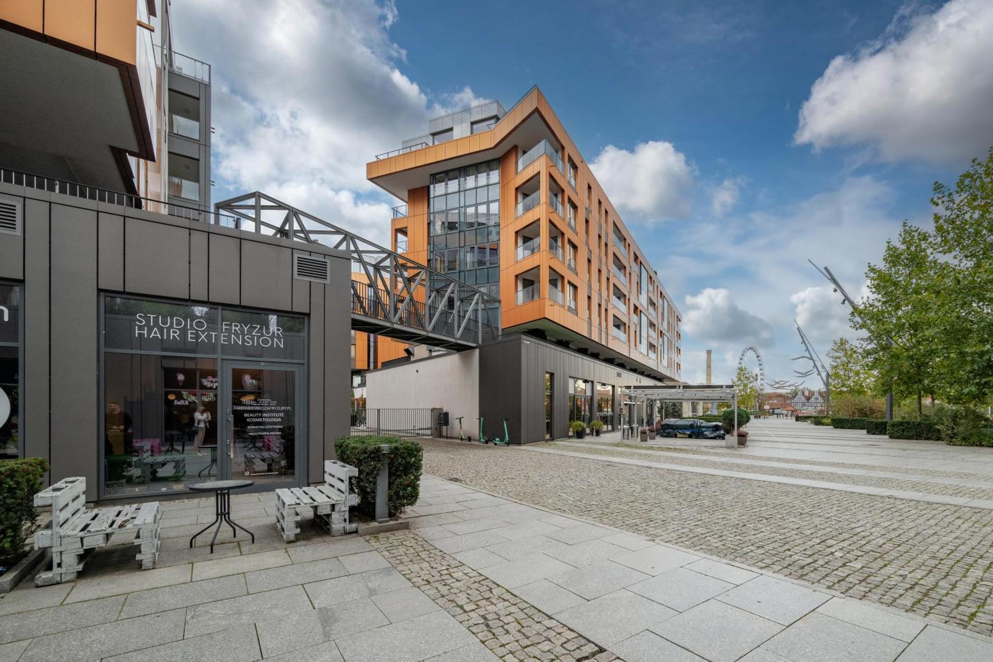 Apartment Brabank Riverside Stara Stocznia Premium Sauna & Gym กดัญสก์ ภายนอก รูปภาพ